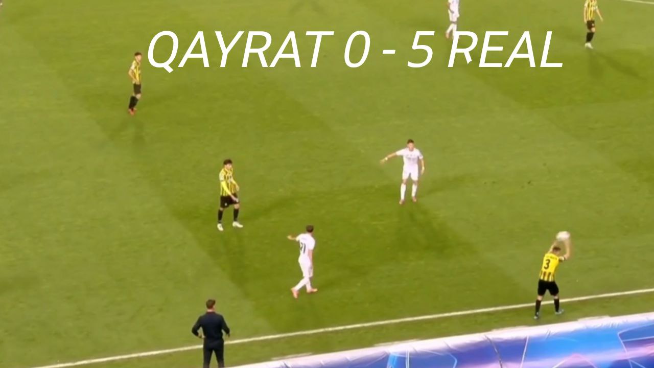 Qayrat 0-5 Real: Ikkinchi taymdagi falokat va Realning g‘alabasi!